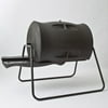 Algreen Tumbling Composter, Dual Batch, with Powder Coated Stand, 100% Recycled Black