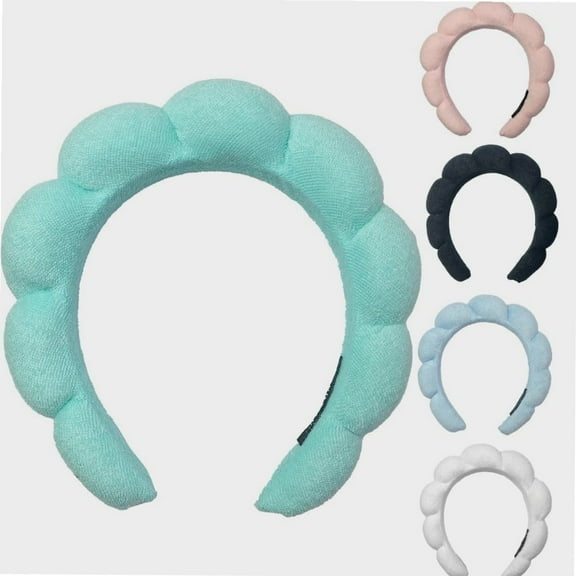 Spa Headband for Women,Spa Headband, Makeup Headband for Washing Face,Cute Hair Band for Shower,Skincare Headbands for Face Washing (Green)