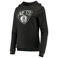 thumbnail image 2 of Women's Concepts Sport Black Brooklyn Nets Hoodie & Pants Sleep Set, 2 of 5