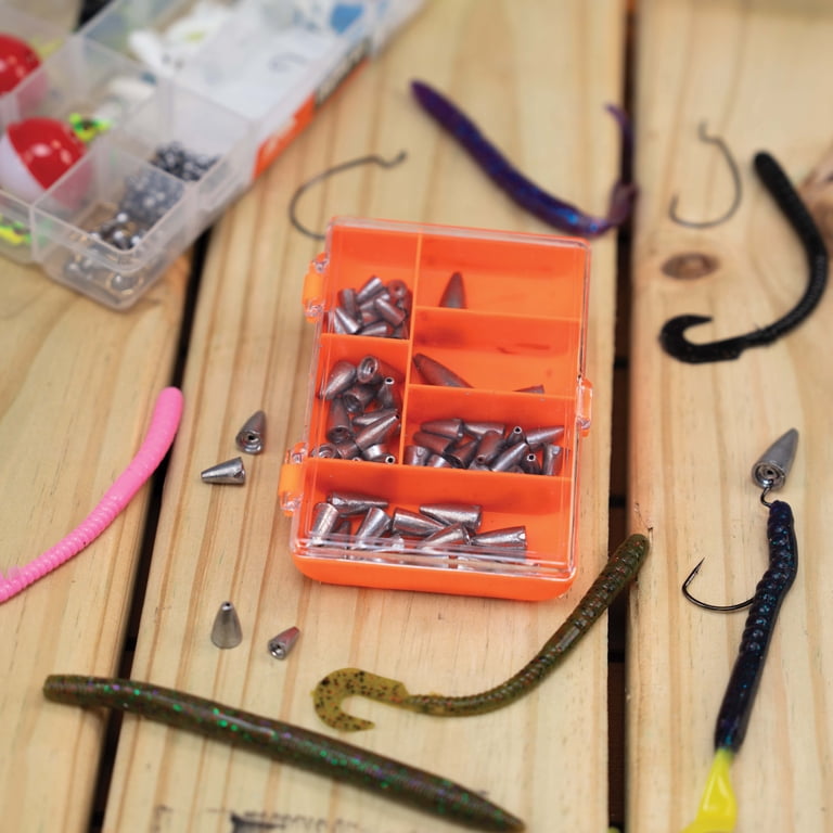 Ozark Trail Worm Weights 64 Piece Assorted Sinker Pack with