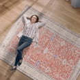 thumbnail image 5 of CAMILSON Machine Washable Rug Distressed Vintage Area Rugs Stain and Water Resistant Traditional Bohemian Indoor Carpet (2x3 2006-Orange), 5 of 8