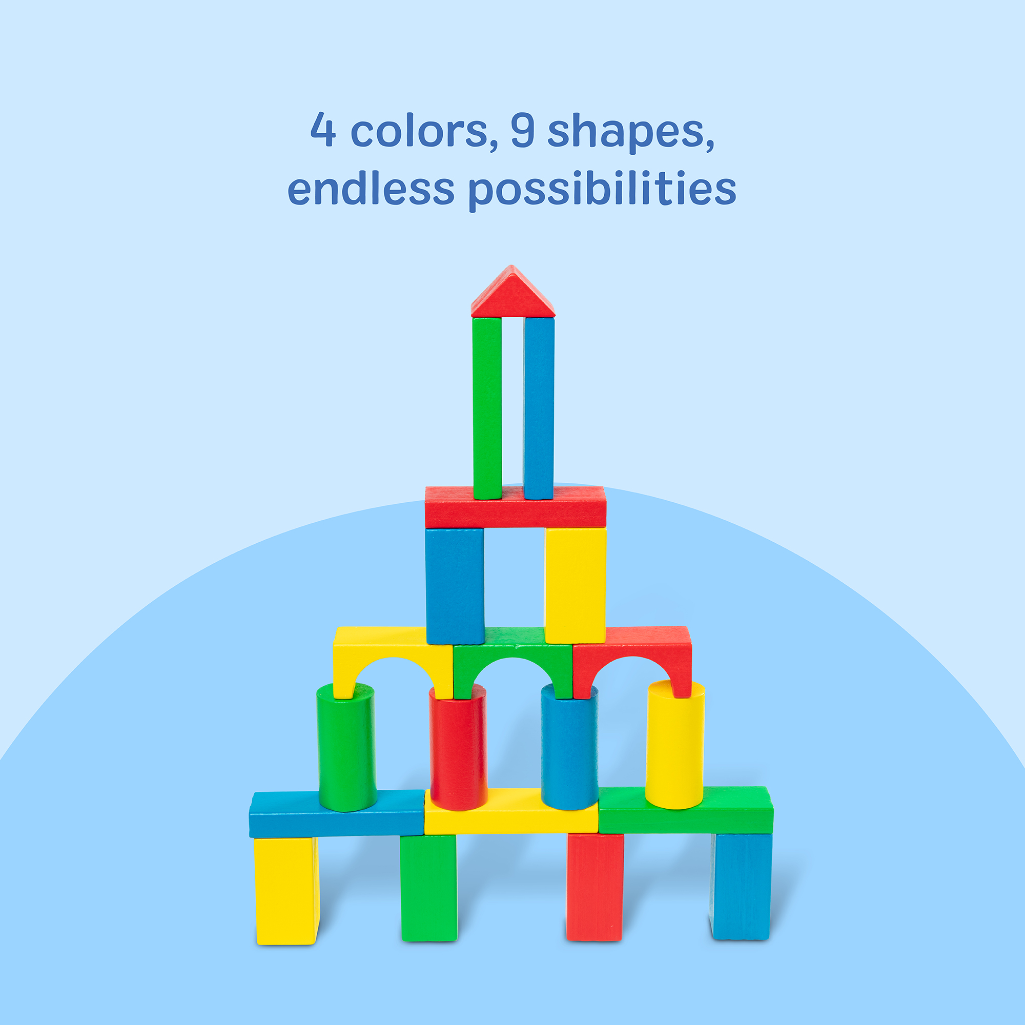 Melissa & Doug 100 Wood Blocks Building Set photo 7