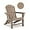 Pale Ocre, variant on PetFurnishn Folding Adirondack Chair - Durable HDPE Poly Lumber All-Weather Resistant, Foldable Oversized Balcony Porch Patio Outdoor Chair for Lawn,Backyard, Deck, Garden,Camping -Black