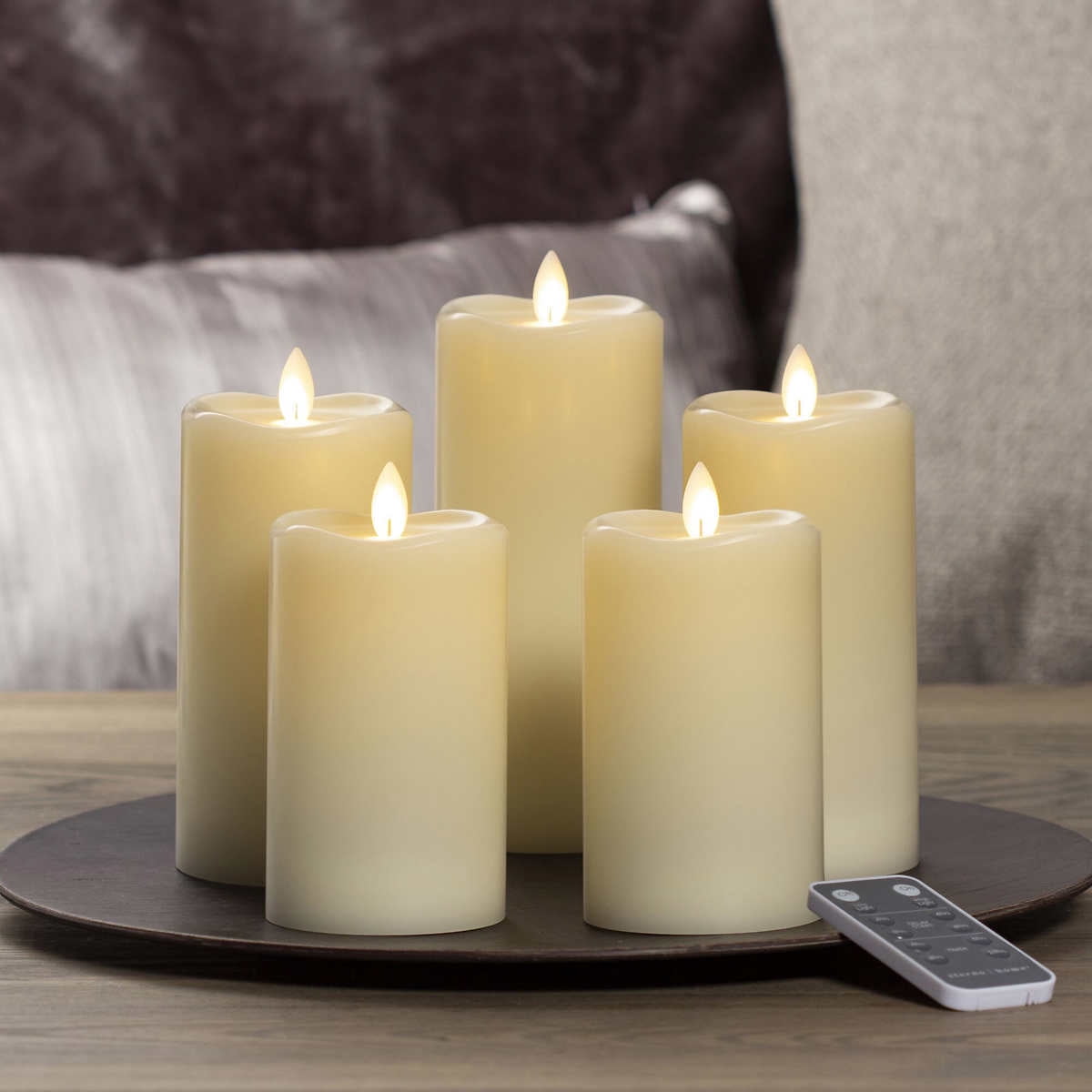 Sterno Home LED Moving Flame Candle, 5piece set
