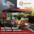 thumbnail image 5 of Gazebo Cover Replacement Canopy Top 10x10 Ft (3m x 3m) - Double Tier Top Canopy Cover Replacement with UV30+, Dirt, Water Resistant for Outdoor, Sunshade, Garden, Patio, Pavilion (Red), 5 of 8