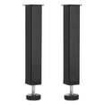 thumbnail image 1 of Uxcell 2 Pcs Pierna de Soporte Central Ajustable de Altura, Piernas de Soporte de Cama de 8 Pulgadas, Negro, 1 of 7
