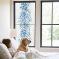 thumbnail image 3 of Blue Eucalyptus Leaves Window Privacy Film, Spring Summer Botanical Floral Static Cling UV Sun Blocking Tint Film Heat Control Windows Films for Bedroom Bathroom, Window Stickers 23.6"x59", 3 of 8