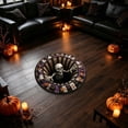 thumbnail image 6 of 3D Halloween Rug, Novelty Ghost Skeleton 3D Optical Illusion Rugs | Quilted Round Mat with Spooky Depth Design Soft & Durable Fabric Non-, 6 of 7