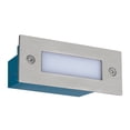 thumbnail image 2 of Estevez Luminaria LED de cortesía empotrable Pass rectangular, 1 Watt, Luz Cálida, 3000K, Protección IP65, Aluminio, Color Plata, 2 of 8