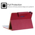 thumbnail image 3 of Flip Case Compatible with iPad 8th/7th Generation (10.2 Inch) & iPad Air (3rd Generation, 10.5 Inch) & iPad Pro Tablet (10.5 Inch) - Leather Protector Case Adjustable Folding Stand Wallet Cover (Red), 3 of 5