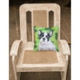 thumbnail image 2 of Carolines Treasures BB9884PW1818 French Bulldog Black White St Patricks Fabric Decorative Pillow  18H x18W multicolor, 2 of 2