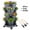 Dark Gray, variant on 3‑Tier Stackable Vertical Planter with Wheels & Tools - Space‑Saving for Patio/Balcony, Grow Herbs, Strawberries & Veggies Indoors or Outdoors, Agreeable Gray