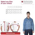 thumbnail image 4 of WICKED STOCK Motorcycle Jacket Men-Jeans Jacket motorcycle-Trucker Jacket for Men-Denim Casual Rugged Wear Riding Jacket, 4 of 6