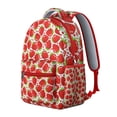 thumbnail image 2 of Red Strawberry Plants Fruit Backpack for School,Cute School Bag,Schoolbag with Adjustable Shoulder Straps & Padded Back,15.3"x11"x7.1".﻿, 2 of 6