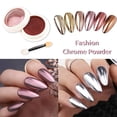 thumbnail image 2 of BISHENGYF 6 Box Rose Gold Chrome Nail Powder, Metallic Nail Art Pigment Powder Set, Shiny Nail Glitter Powder with Magic Mirror Effect for Nail Art Design Decoration., 2 of 7
