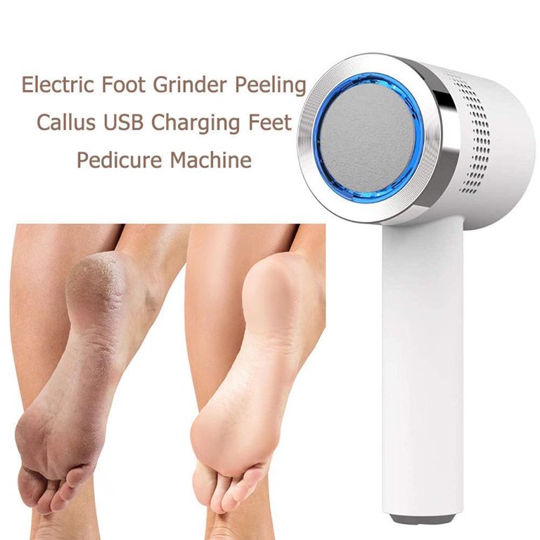 Electric Foot File, Usb Rechargeable Feet Callus Remover With 2