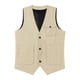 thumbnail image 5 of pstuiky Camiseta sin mangas para hombre, Top casual de moda con múltiples bolsillos y cuello en V sin mangas de color sólido para hombre Tops elegantes para mujer l, 5 of 7