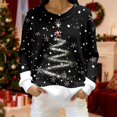 thumbnail image 2 of Cozy Holiday Charm Printed Crewneck Pullover For Casual Knit Sweater With Seasonal Graphic, 2 of 5
