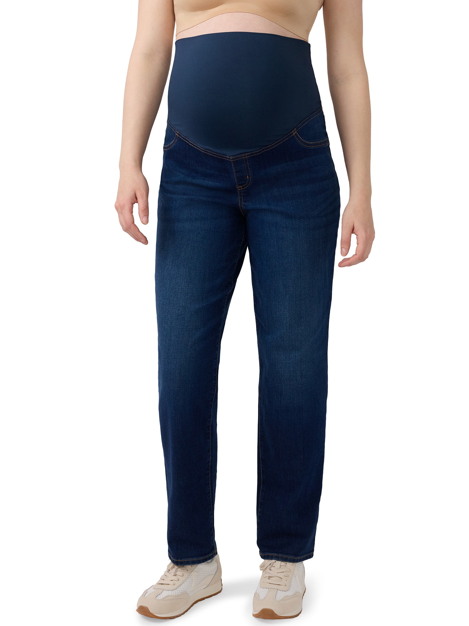 Ingrid & Isabel For Every Belly Women's Maternity Over the Belly Denim Jeans, Sizes S-XXL