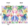 thumbnail image 2 of 12.5" x 9" Acrylic Clipboard with Silver Metal Clip Office and Classroom Essential Flamingos and Palm Trees, 2 of 7