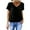 Black, variant on Cqxid525 T-Shirts for Women Women's Casual Summer T Shirts Short Sleeve V Neck Tops Tshirts