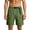 Army Green, variant on Cargo Shorts Men's Elastic Waist Loose Summer Casual Hiking Athletic Short Pants with Pockets
