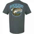 thumbnail image 2 of Busch Light Out Fishing Grey Colorway Front and Back Print T-Shirt-Large, 2 of 3