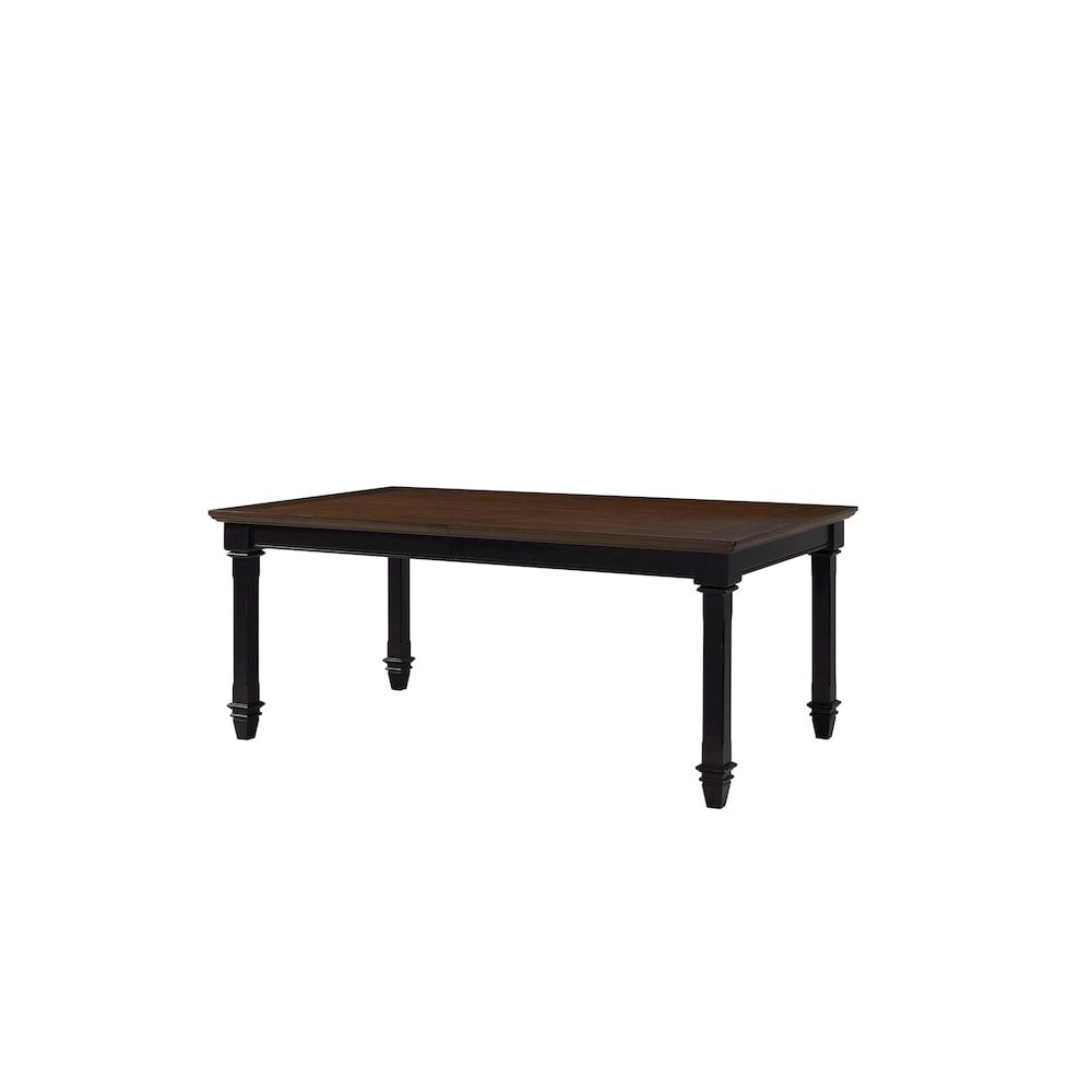 Traditional Wood Kitchen Extension Dining Table Dining Table Black
