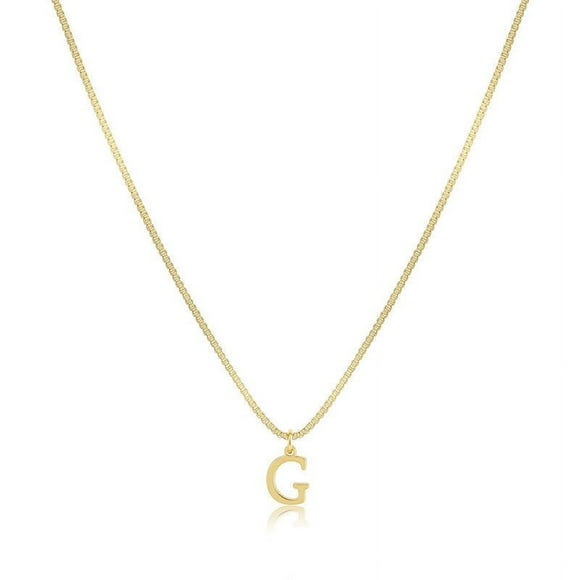 Collar delicado con inicial de letra para mujer | Gargantilla con colgante de alfabeto personalizado | Joyería para uso diario y para combinar con otras joyas