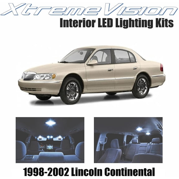 Xtremevision Interior LED for Lincoln Continental 1998-2002 10 Pieces Cool White Interior LED Kit   Installation Tool
