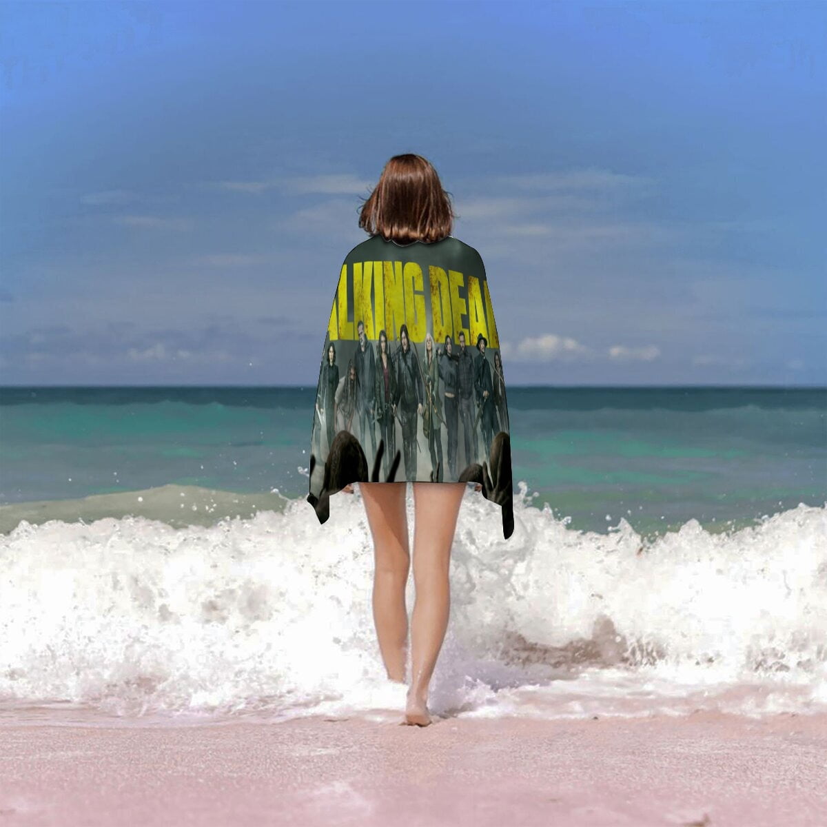 the walking dead Gifts Beach Towel for Women Girl Birthday Inspired Fan Bath Outdoor Music Lover
