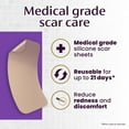thumbnail image 3 of Mederma Medical Grade Small Silicone Scar Sheets; Improves the Appearance of Old and New Scars; for Injury, Burn and Surgery Scars, 4 Count, 3 of 9