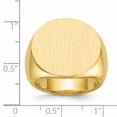 thumbnail image 5 of 14K Yellow Gold Men's Signet Ring Size 10, 5 of 6
