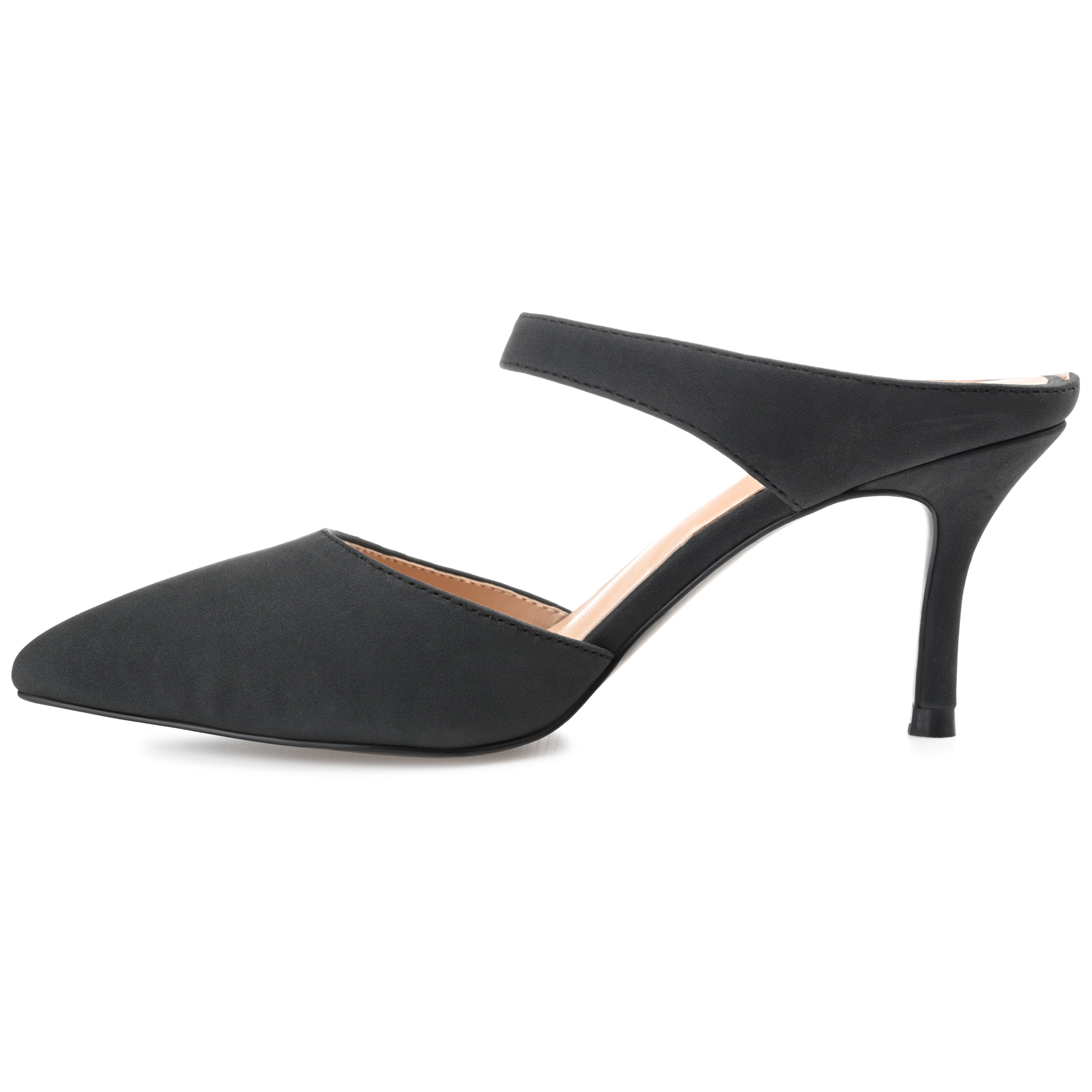 Journee Womens Maevali Mules Mid Stiletto Pointed Toe Pumps
