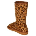 thumbnail image 3 of Soda BF39 Women Suede Leopard Round Toe Shearing Flatform Eskimo Boot, 3 of 5