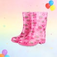 thumbnail image 4 of NOKIO Boys Girls 𝗪aterproof Rain Boot𝗌, High Ankle Kids Rain Boot𝗌 Toddler, Kids Toddler Solid Color Boot𝗌 with Easy On Handles and Girls Toddler Fall Shoes, 4 of 4