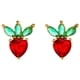 thumbnail image 1 of onlyliua para Interior/Exterior Pendientes Pequeños de Fruta Fresca Pendientes de Melocotón Fresa Pendientes, 1 of 2