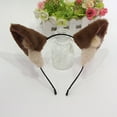 thumbnail image 6 of FENOHREFE Puppy Ears Hairband Photo Props Furry Hair Hoop Headband Party Headpiece Fun Headbands for Music Festival, 6 of 7