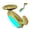 Brushed Gold, variant on Pull Out LED Bathroom Faucet, 4 Modes Waterfall Sink Faucet with 3 Colors Temperature Sensing Light, 360° Swivel Stainless Steel Bath Faucet with Face Wash & Shower Spray, Brushed Nickel, 1 Hole