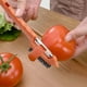 thumbnail image 5 of Cepillo de patata y pelador 2-en-1 - Cepillo flexible para limpiar verduras con cabeza extraíble - Naranja, Verde, Amarillo - 19,5cm Acero inoxidable y Plástico, 5 of 6