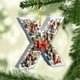 thumbnail image 4 of Adornos de árbol de Navidad de 26 letras - Decoraciones acrílicas personalizadas con gorros de Papá Noel, de una pieza, 4 of 7