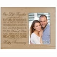 thumbnail image 5 of LifeSong Milestones Wood 15th Anniversary Tabletop Picture Frame Holds 4x6 Photo Gift Ideas, 5 of 9