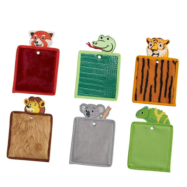 6 alfombrillas sensoriales, paneles de pared sensoriales con textura de animales, juguetes educativos táctiles para niños y niñas, actividades en el