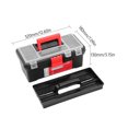 thumbnail image 2 of Boîte de Rangement pour Outils 12.5 Pouces Armoire à Outils Portable Kit de Travail Toolbox avec Plateau et Séparateurs Multiples Compartiments de Rangement Couvercle Transparent Poignée Pliable, 2 of 6