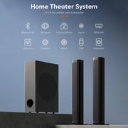 GCZ Soundbar with Subwoofer, 2.1 CH Separable Sound Bars for TV, Bluetooth/HDMI-ARC/Aux/Opt 3D Surround Sound