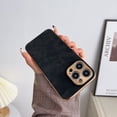 thumbnail image 1 of Funda de cuero personalizada con nombre para Iphone, carcasa con marco galvanizado, iniciales de piel de cordero y letras, para modelos 11, 12, 13, 14 Pro Max, 1 of 4