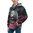 thumbnail image 2 of Joker Harley Quinn Youth Sweatshirt Hoodies Pullover 3D Print Novelty Hooded Hoody Clothes For Boys Girls Teen Clothing, 2 of 7