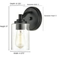 thumbnail image 7 of Millennium Lighting 9" 1 Light Modern Metal Wall Sconce in Satin Nickel, 7 of 7