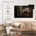 thumbnail image 5 of Elephant Stock Affectionate Elephants Wall Art - Horizontal Canvas Wall Art - Living Room Wall Decor - Photography Animal Canvas - Brown And Gray Decor - 39" x 26", 5 of 8