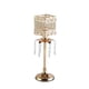 thumbnail image 2 of Portavelas de cristal, candelabro de , candelabro de centro de mesa para boda, sala de estar, inauguración de la casa, chimenea, decoración 36 cm alto, 2 of 8